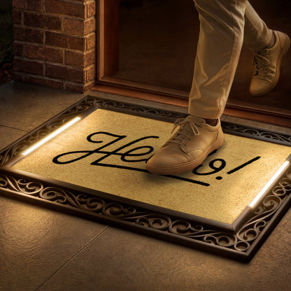 Scroll BriteStep Doormat™ - Colorful Welcome Classic Hello