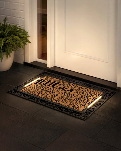 Scroll BriteStep Doormat™ - Simple Welcome Typography