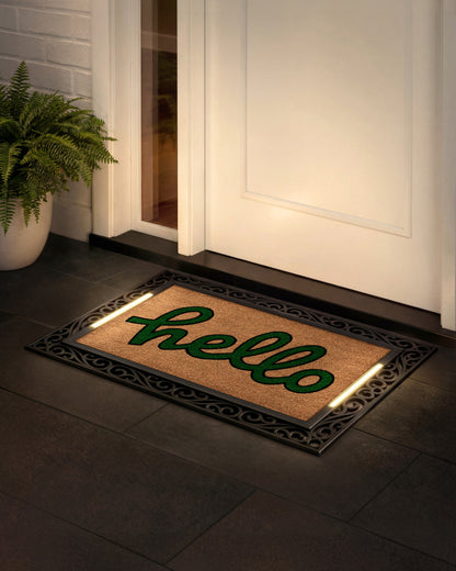 Scroll BriteStep Doormat™ - Colorful Welcome Playful Hello