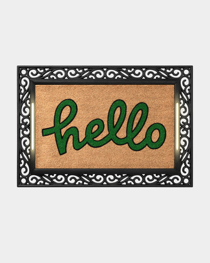 Scroll BriteStep Doormat™ - Colorful Welcome Playful Hello