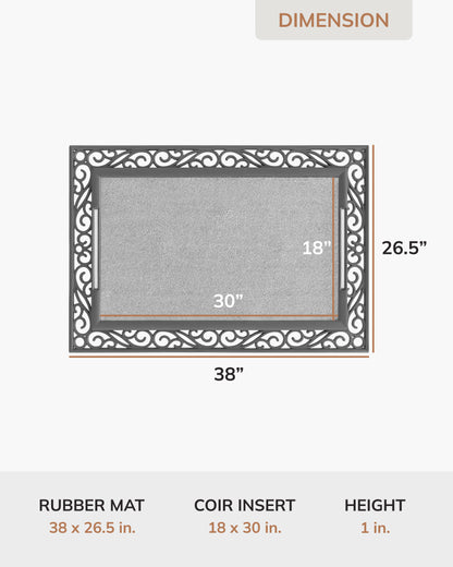 Scroll BriteStep Doormat™ - Colorful Welcome Playful Hello
