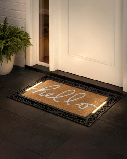 Scroll BriteStep Doormat™ - Simple Welcome Long Hand