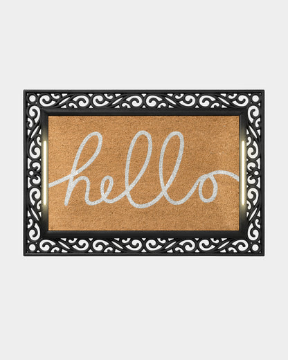 Scroll BriteStep Doormat™ - Simple Welcome Long Hand