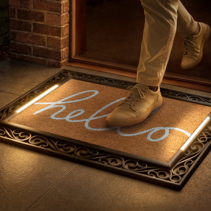 Scroll BriteStep Doormat™ - Simple Welcome Long Hand