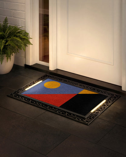 Scroll BriteStep Doormat™ - Abstract & Graphic Color Block