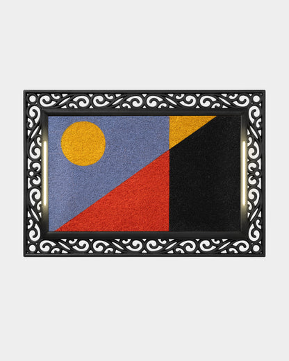 Scroll BriteStep Doormat™ - Abstract & Graphic Color Block