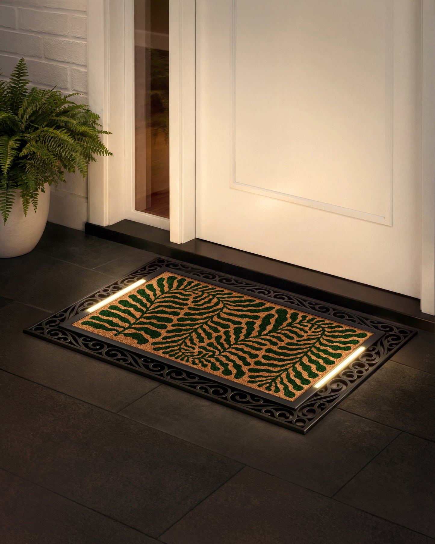 Scroll BriteStep Doormat™ - Floral Botanical