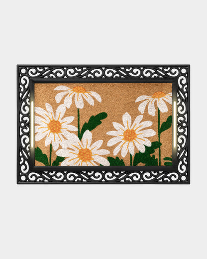 Scroll BriteStep Doormat™ - Floral Daisy