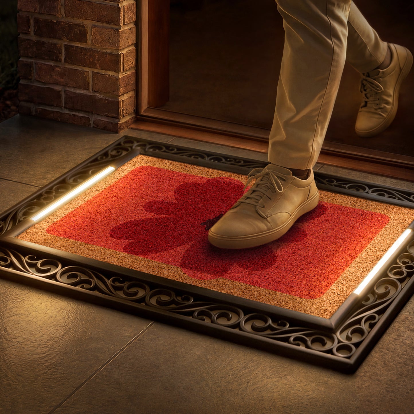 Scroll BriteStep Doormat™ - Floral Bloom