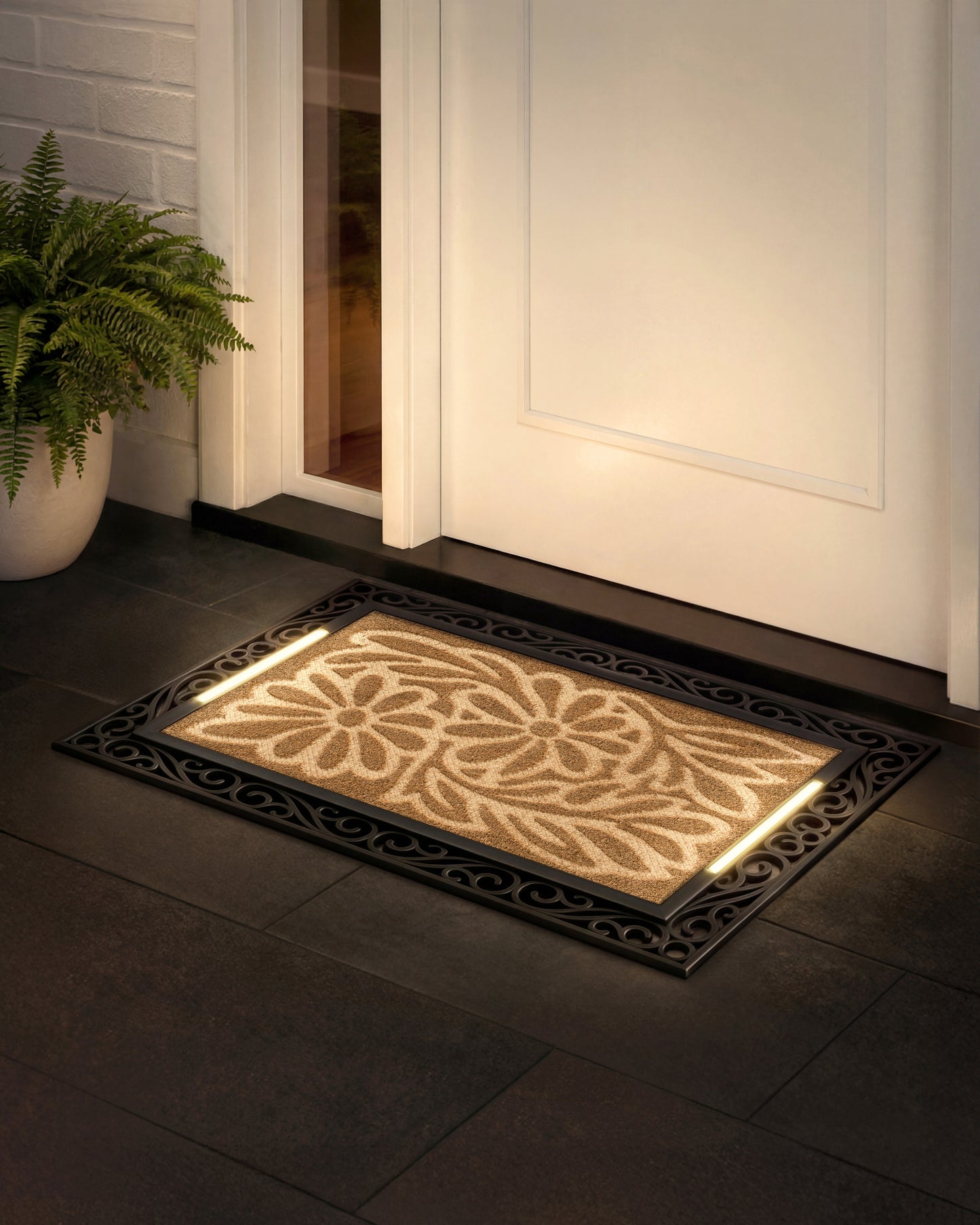 Scroll BriteStep Doormat™ - Floral Vine