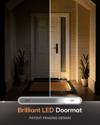 Scroll BriteStep Doormat™ - Floral Robin Bird