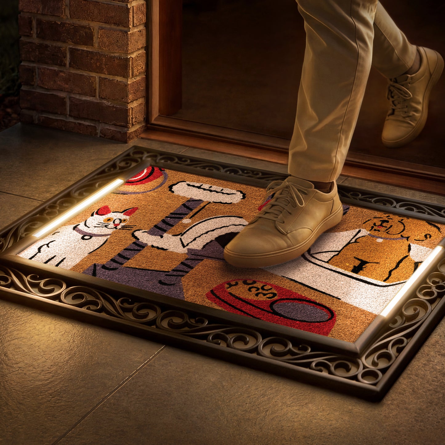Scroll BriteStep Doormat™ - Abstract & Graphic Pet
