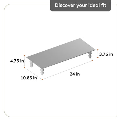 Greuze Monitor Stand With Drawer