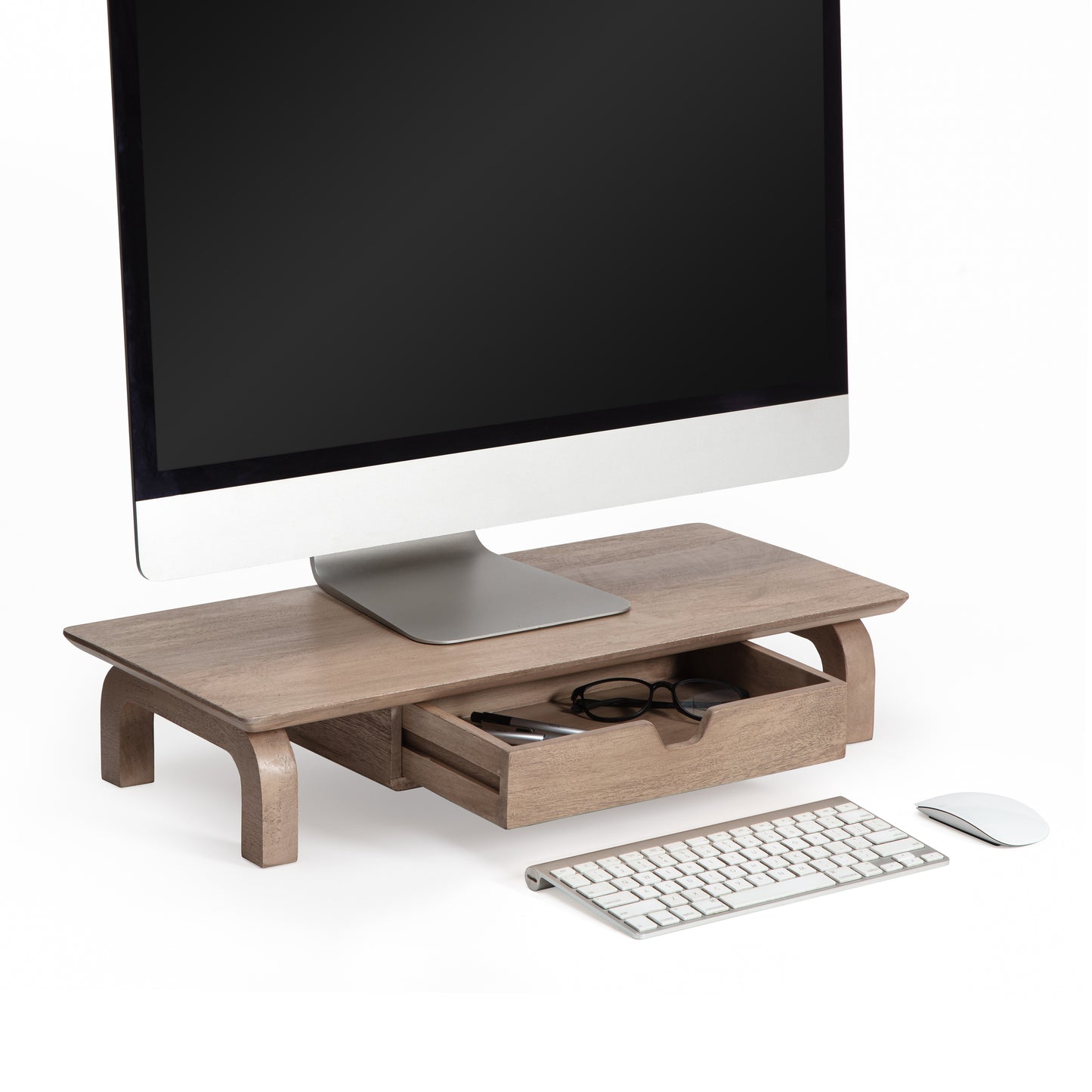 Carrington Monitor Stand With Drawer