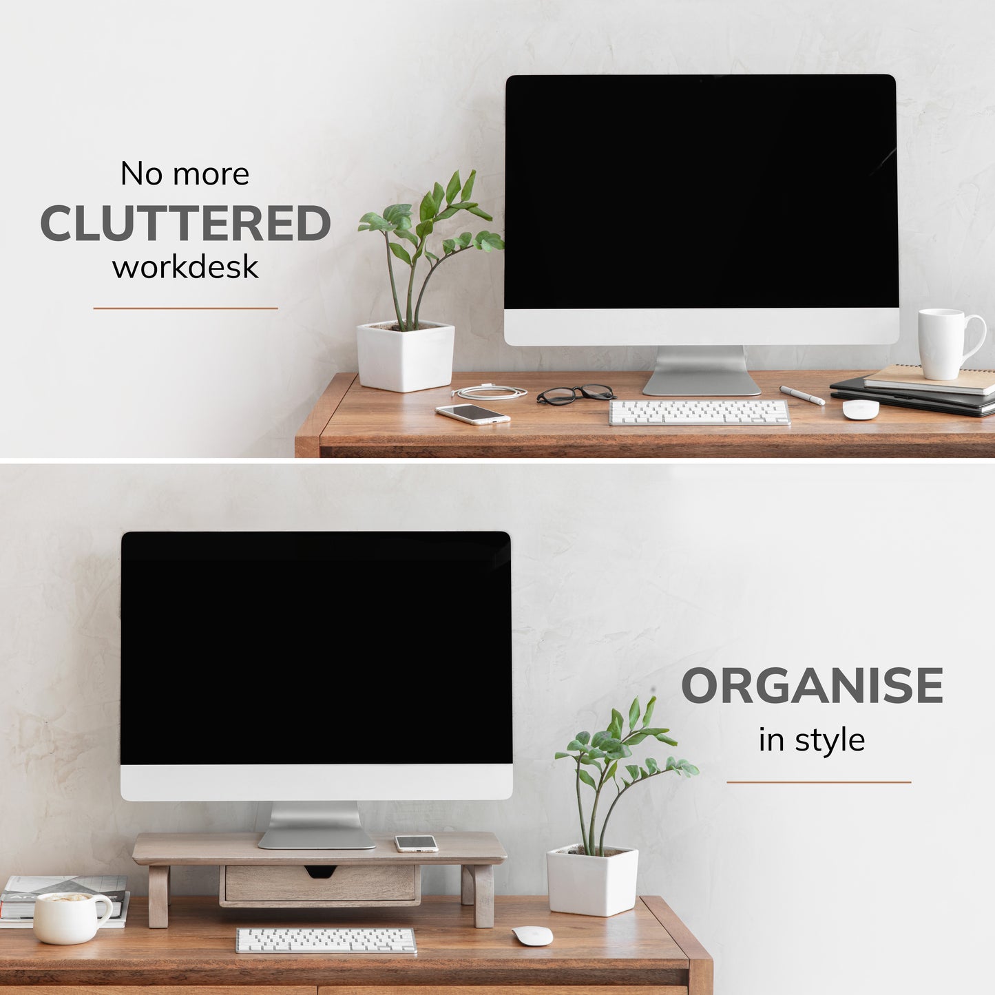 Carrington Monitor Stand With Drawer