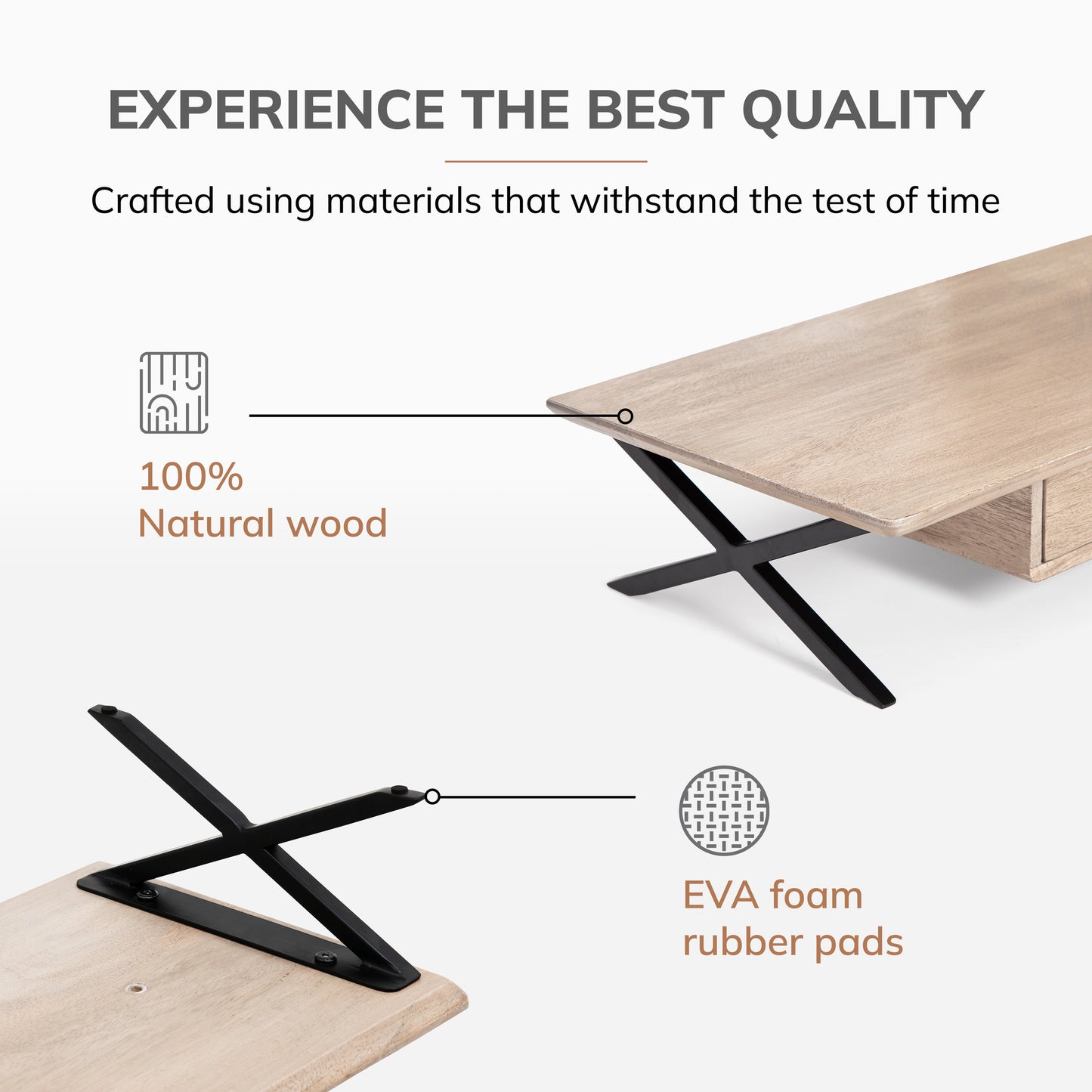 Fidus Monitor Stand With Drawer