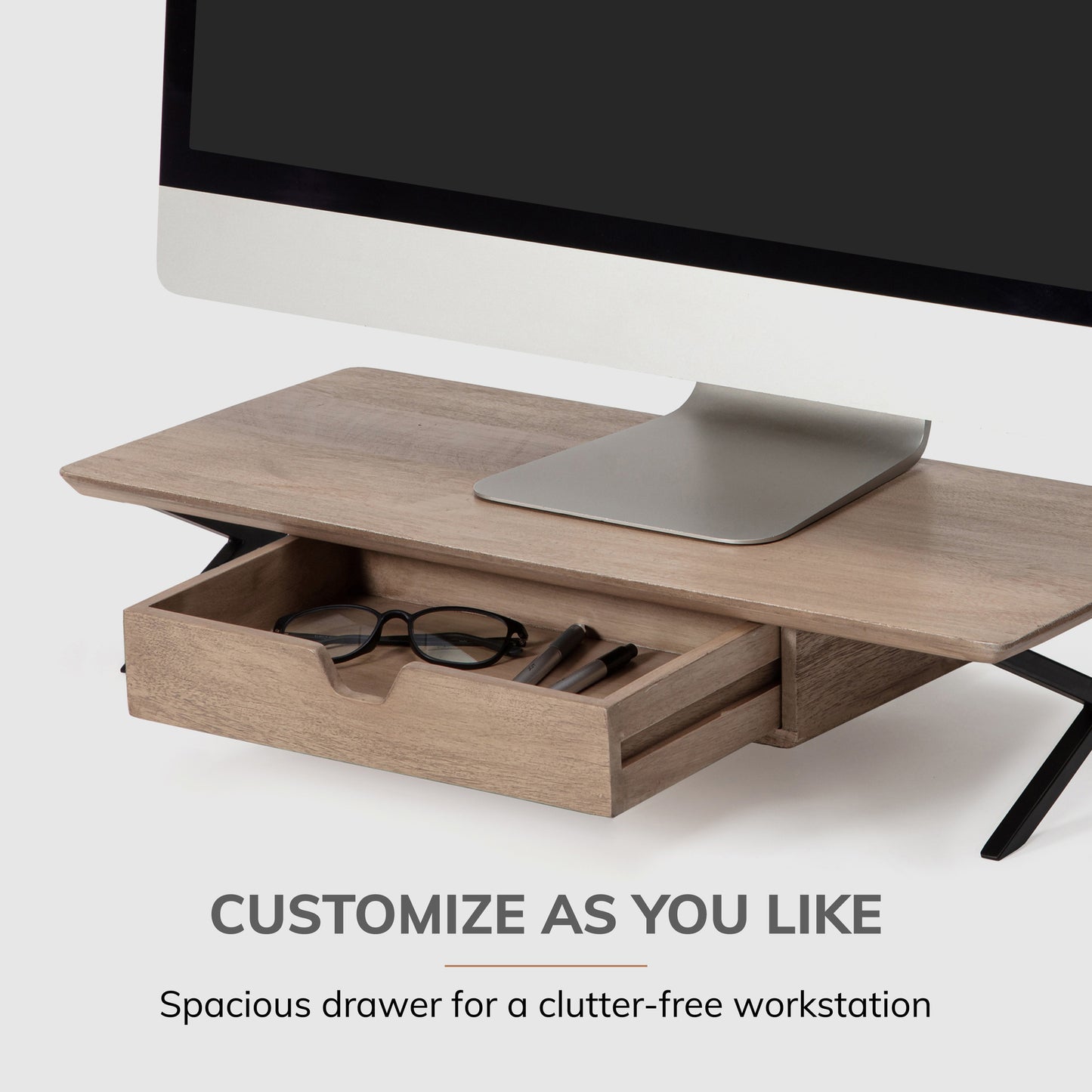 Fidus Monitor Stand With Drawer