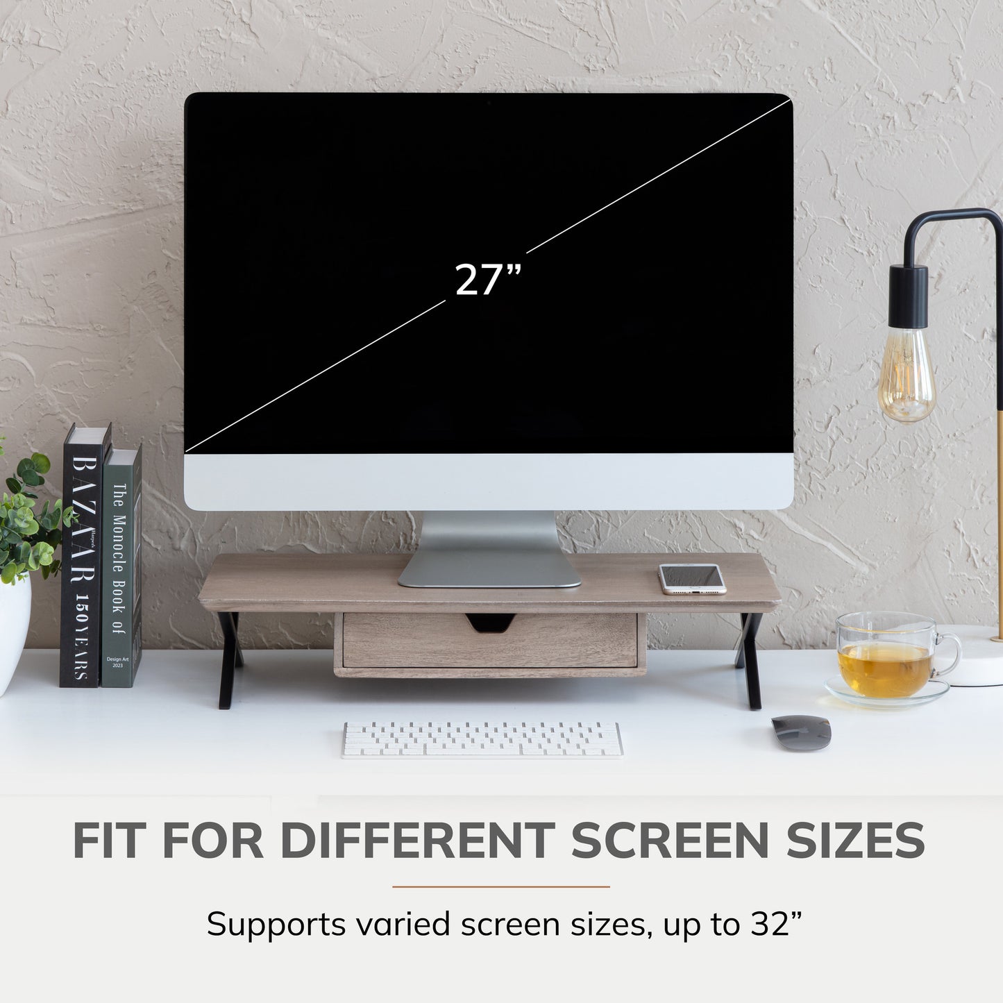 Fidus Monitor Stand With Drawer