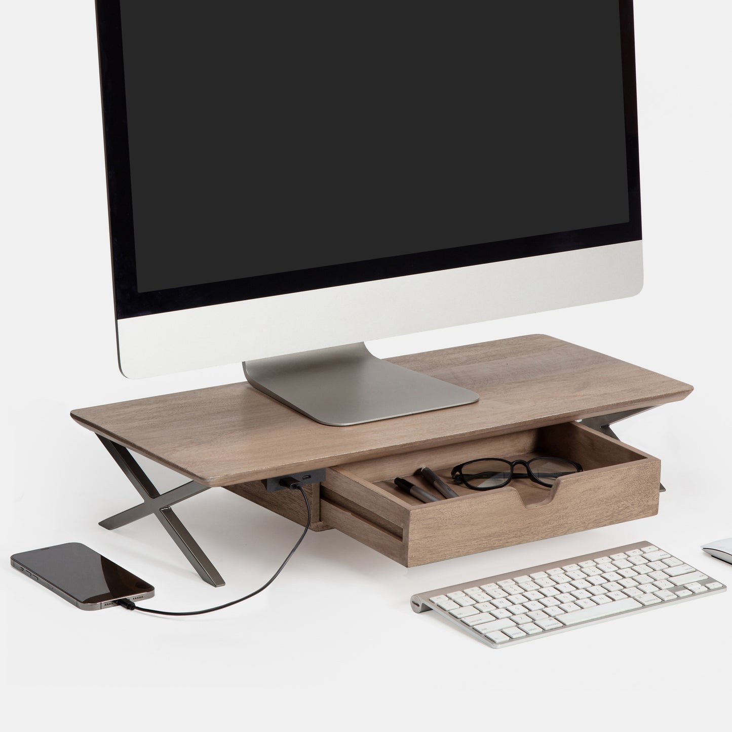 Fidus Monitor Stand With Drawer