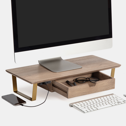 Watteau Monitor Stand With Drawer