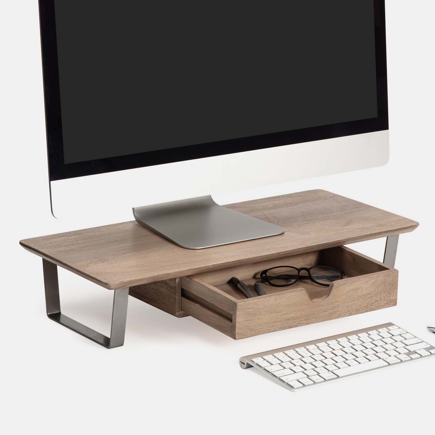 Watteau Monitor Stand With Drawer