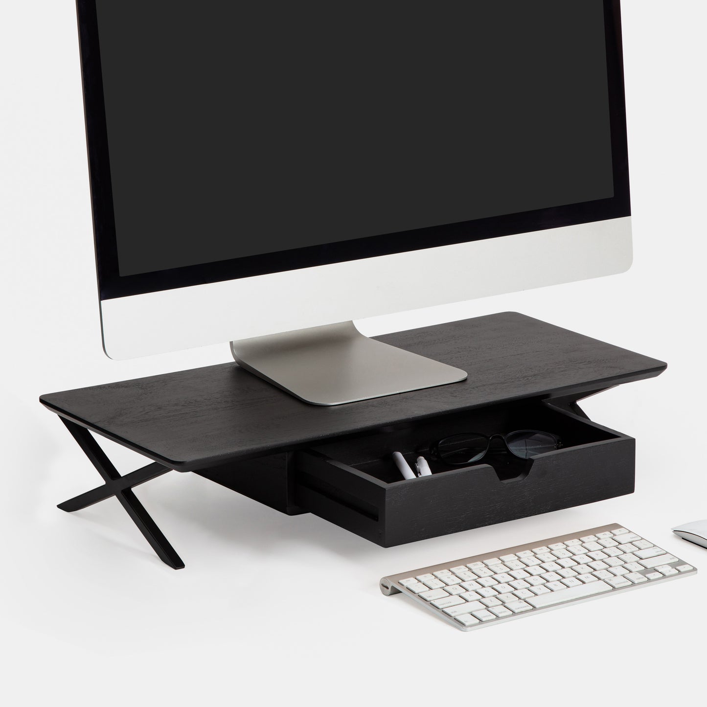 Klint Monitor Stand With Drawer