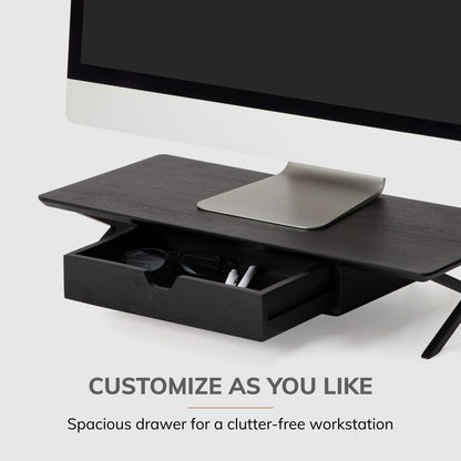 Klint Monitor Stand With Drawer