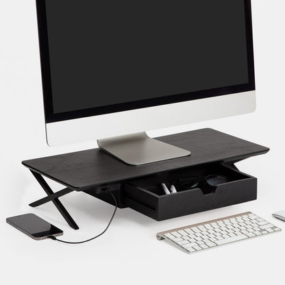 Klint Monitor Stand With Drawer