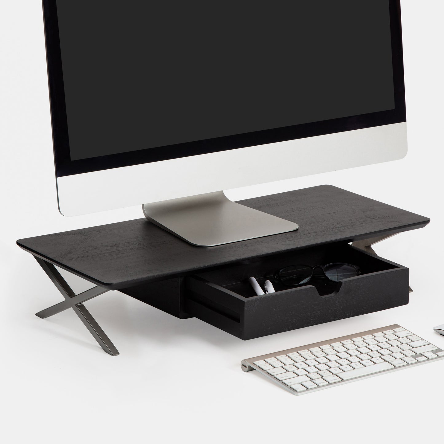 Klint Monitor Stand With Drawer