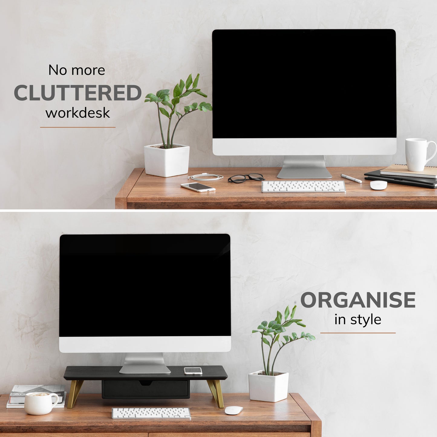 Canaletto Monitor Stand With Drawer