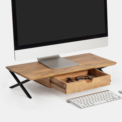 Kupka Monitor Stand With Drawer