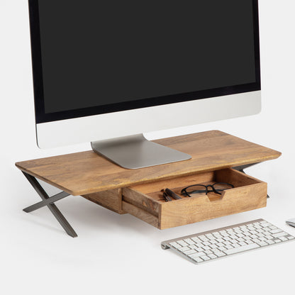 Kupka Monitor Stand With Drawer