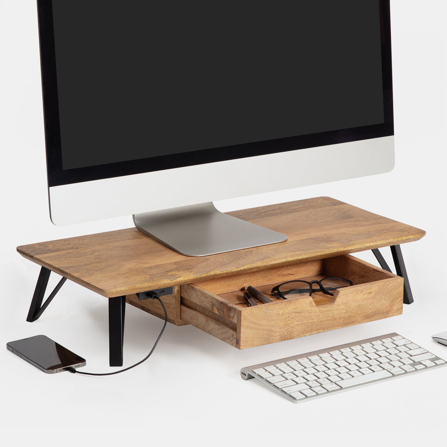 Belluci Monitor Stand With Drawer