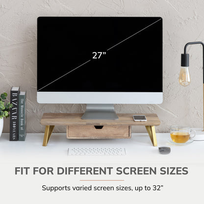 Belluci Monitor Stand With Drawer