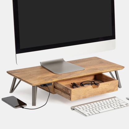 Belluci Monitor Stand With Drawer