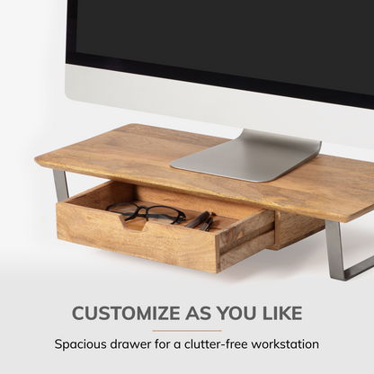 Van Loo Monitor Stand With Drawer