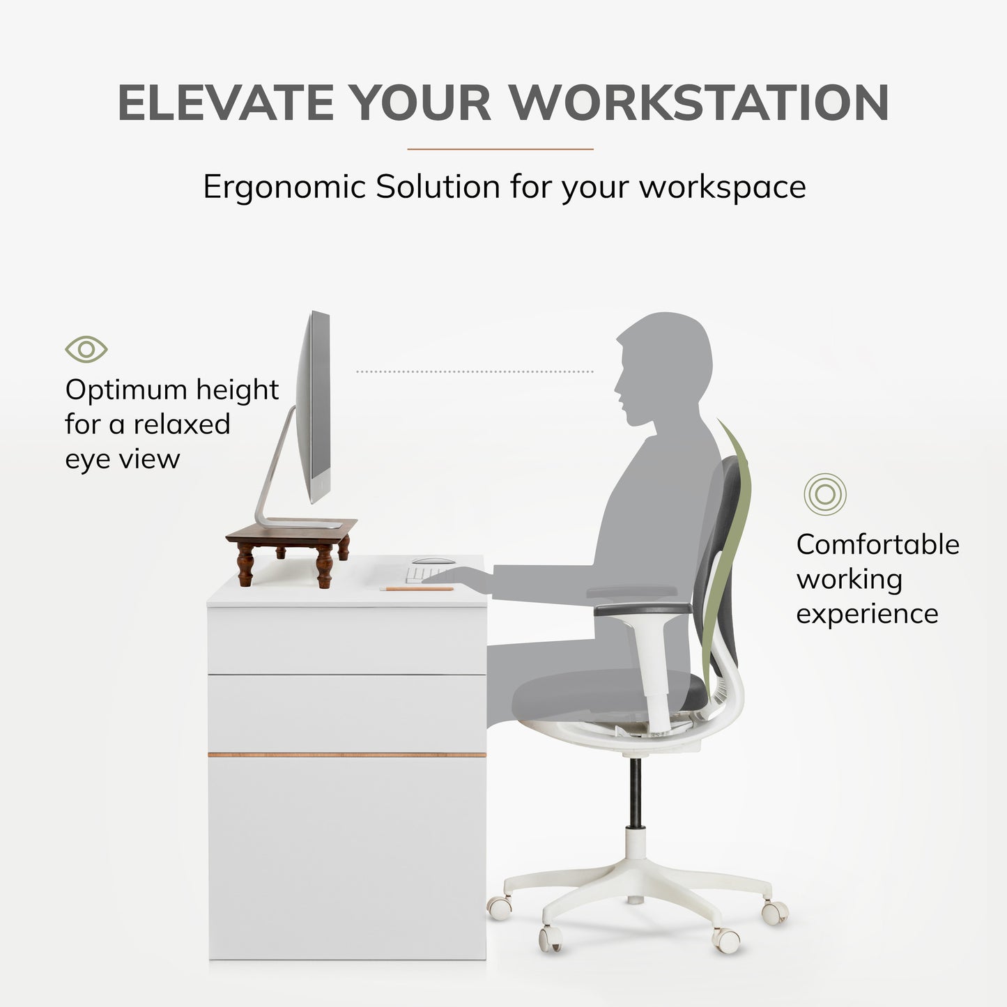 Lemoyne Monitor Stand With Drawer