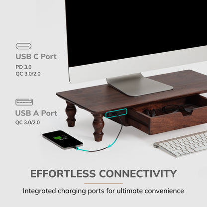 Lemoyne Monitor Stand With Drawer