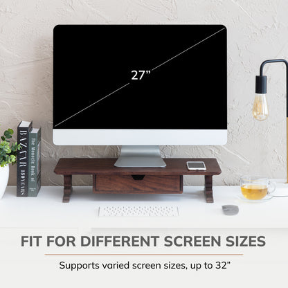 Hartnett Monitor Stand With Drawer