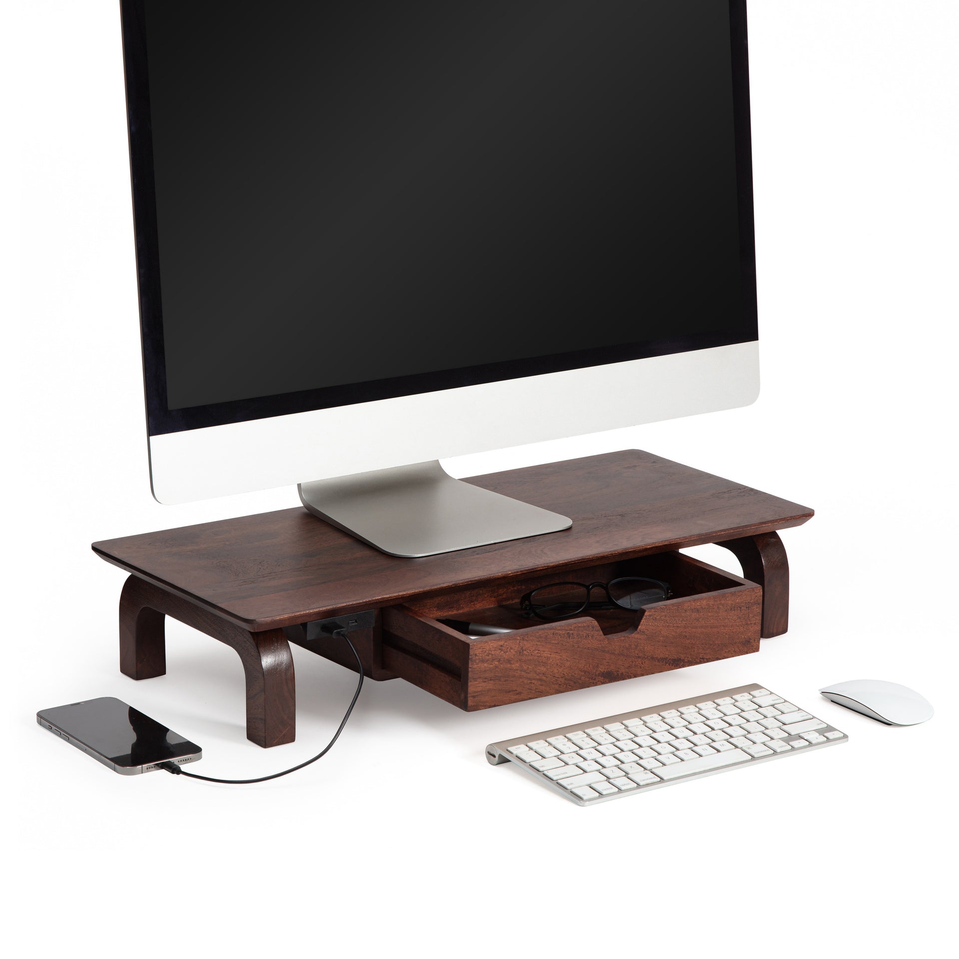 Suporte de mesa giratório e inclinável AISENS Eco para monitor de TV