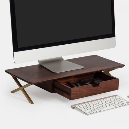 Piet Monitor Stand With Drawer