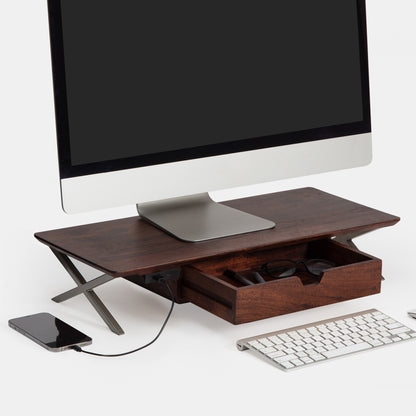 Piet Monitor Stand With Drawer