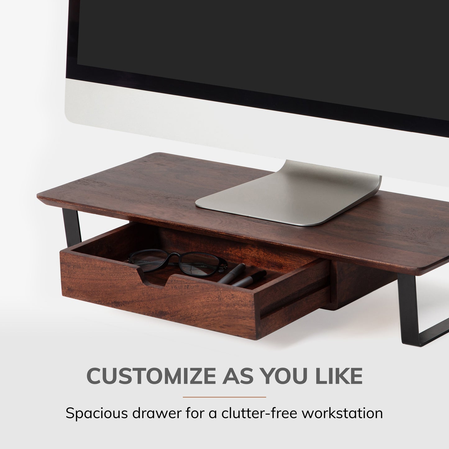 Amigoni Monitor Stand With Drawer