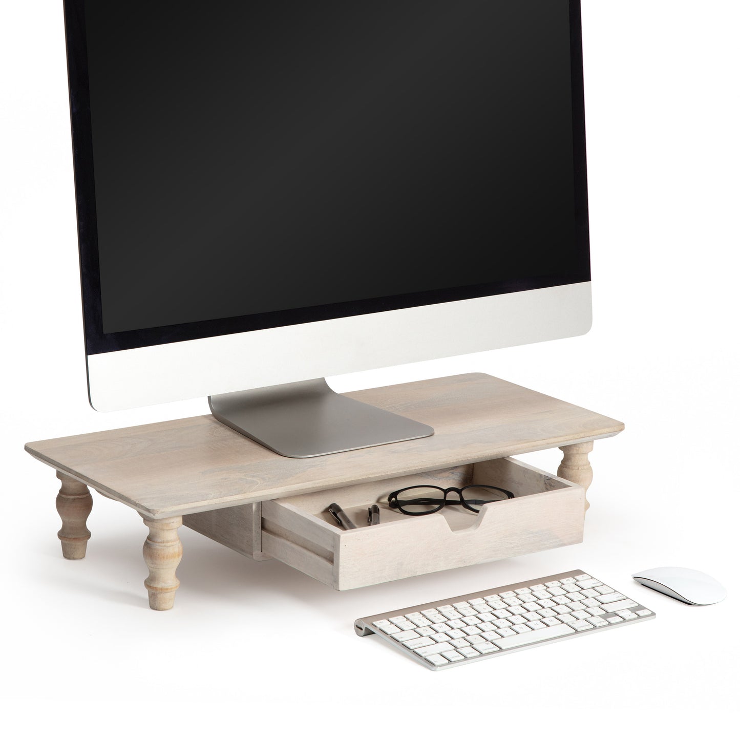 Boucher Monitor Stand With Drawer