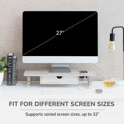 Colville Monitor Stand With Drawer