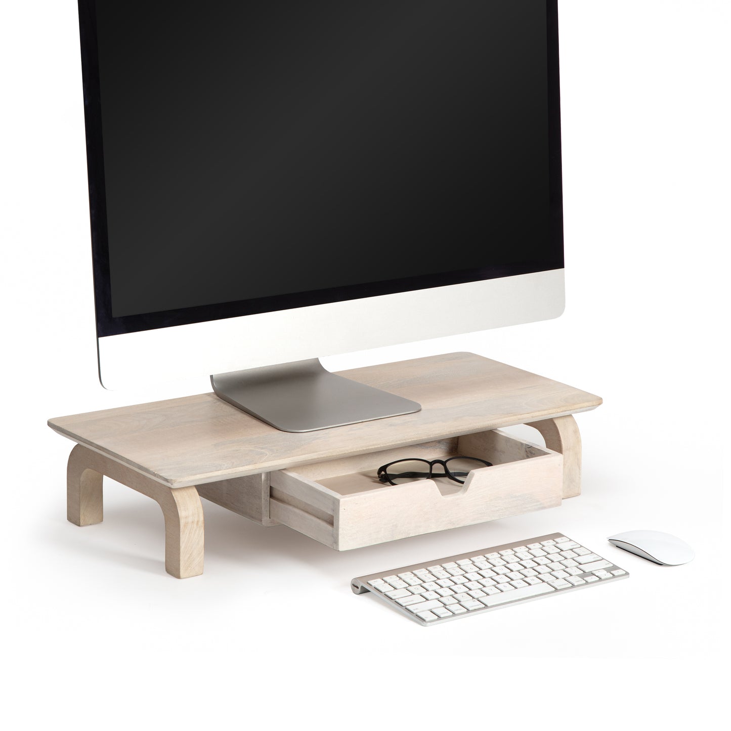 Tanguy Monitor Stand With Drawer