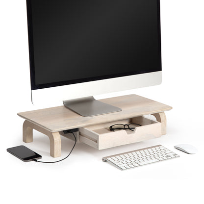 Tanguy Monitor Stand With Drawer