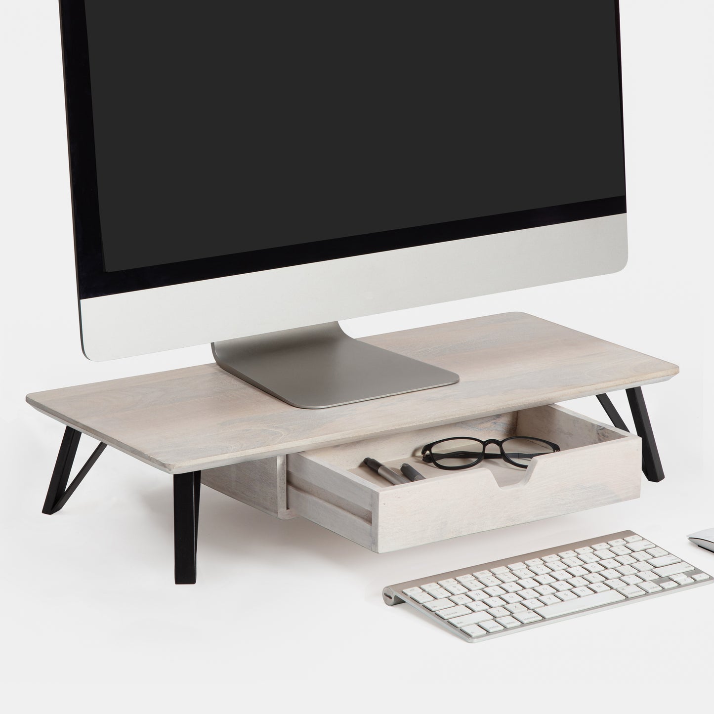 Giacometti Monitor Stand With Drawer