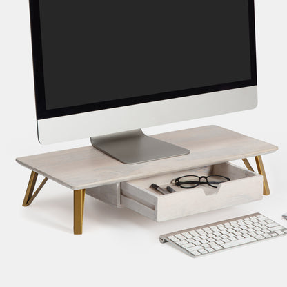 Giacometti Monitor Stand With Drawer