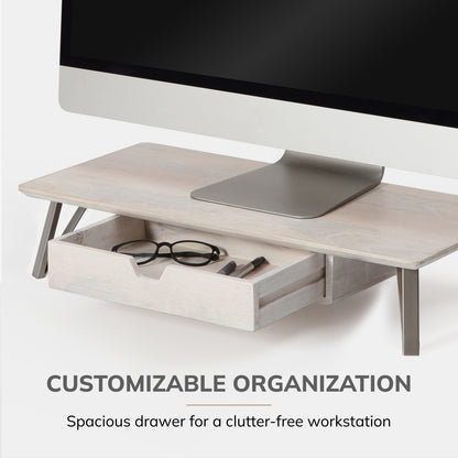 Giacometti Monitor Stand With Drawer